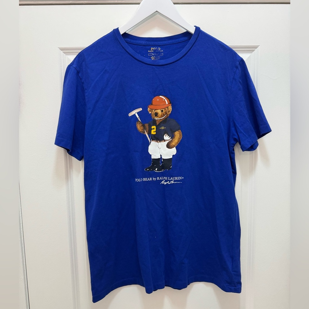 Polo by Ralph Lauren Royal Blue Bear Graphic T-Shirt